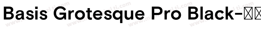 Basis Grotesque Pro Black字体转换